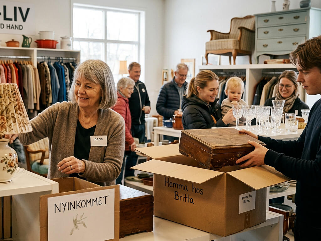 Saker från dödsbo som kan få ett nytt liv genom second hand och återbruk